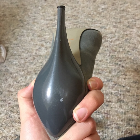 Grey Suede Pumps - Picture 6 of 6